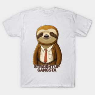 Straight Up Gangsta Sloth T-Shirt